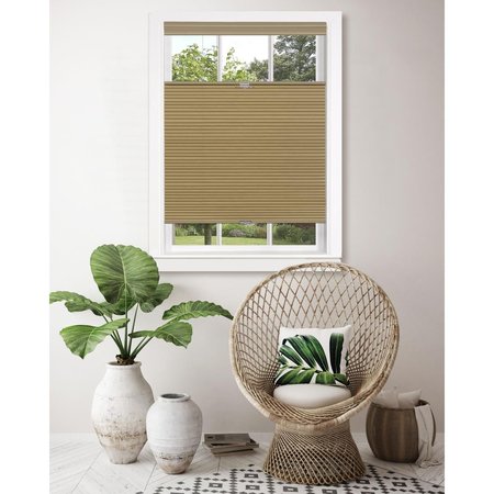 EYECATCHER 27 x 64 in. Top Down-Bottom Up Cordless Honeycomb Cellular Shade, Wheat EY2511840